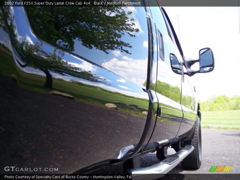 Black / Medium Parchment 2002 Ford F350 Super Duty Lariat Crew Cab 4x4
