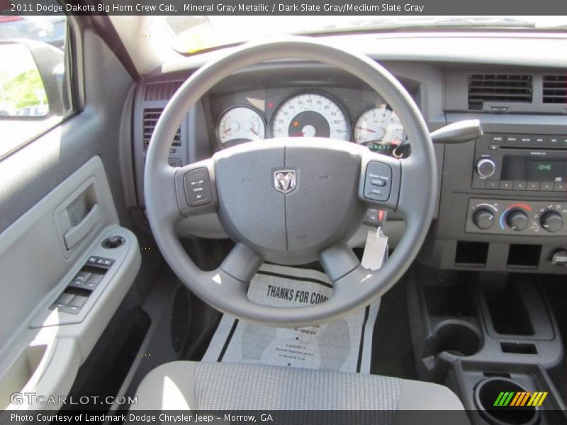 Mineral Gray Metallic / Dark Slate Gray/Medium Slate Gray 2011 Dodge Dakota Big Horn Crew Cab