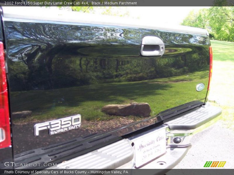 Black / Medium Parchment 2002 Ford F350 Super Duty Lariat Crew Cab 4x4