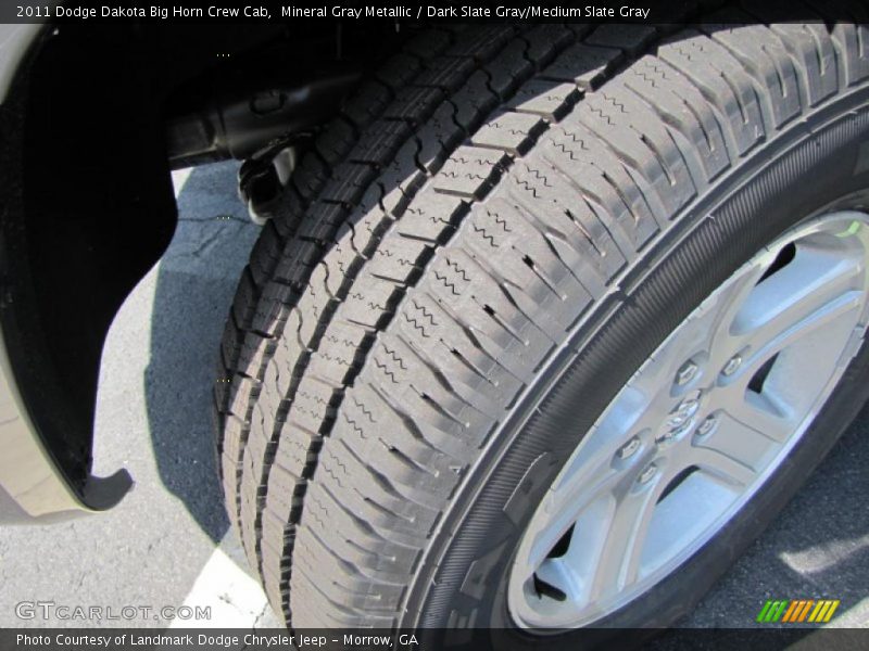 Mineral Gray Metallic / Dark Slate Gray/Medium Slate Gray 2011 Dodge Dakota Big Horn Crew Cab