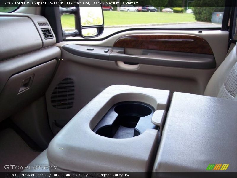 Black / Medium Parchment 2002 Ford F350 Super Duty Lariat Crew Cab 4x4