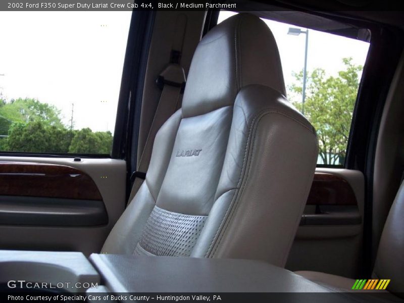 Black / Medium Parchment 2002 Ford F350 Super Duty Lariat Crew Cab 4x4
