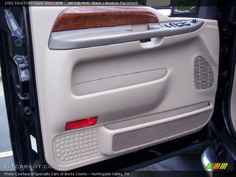 Black / Medium Parchment 2002 Ford F350 Super Duty Lariat Crew Cab 4x4
