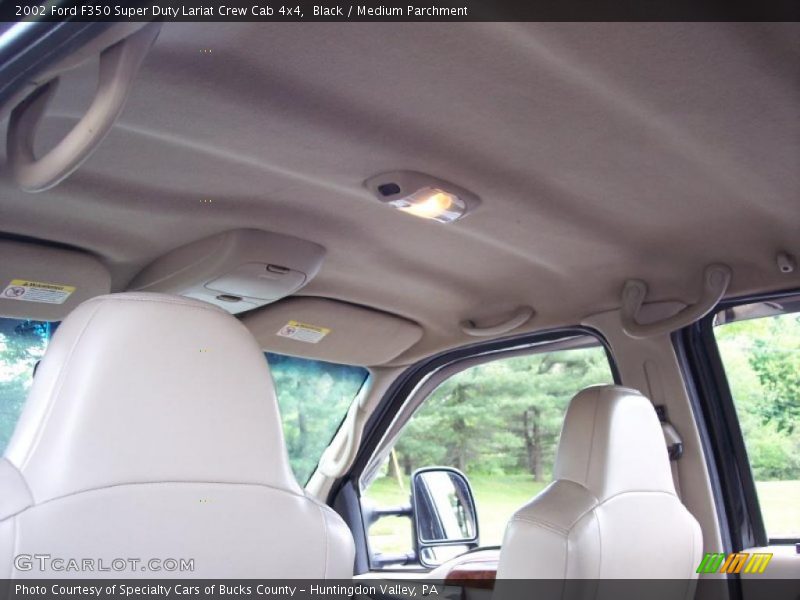 Black / Medium Parchment 2002 Ford F350 Super Duty Lariat Crew Cab 4x4