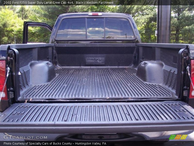 Black / Medium Parchment 2002 Ford F350 Super Duty Lariat Crew Cab 4x4