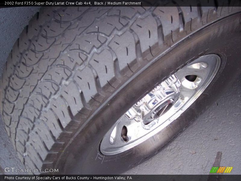 Black / Medium Parchment 2002 Ford F350 Super Duty Lariat Crew Cab 4x4