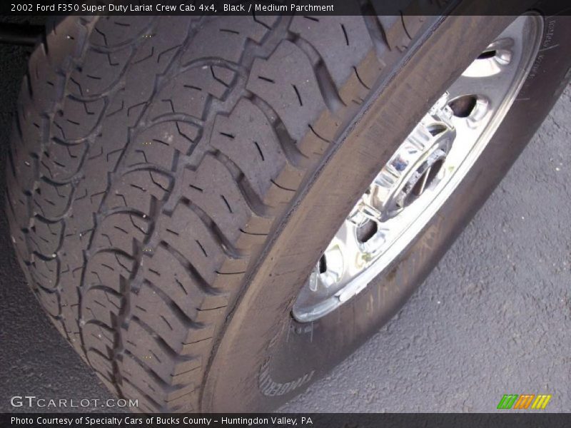 Black / Medium Parchment 2002 Ford F350 Super Duty Lariat Crew Cab 4x4