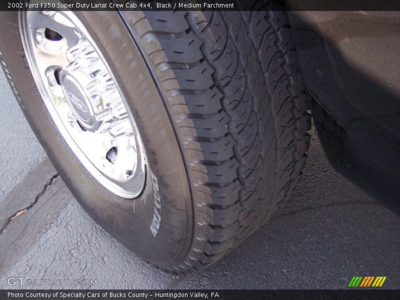 Black / Medium Parchment 2002 Ford F350 Super Duty Lariat Crew Cab 4x4