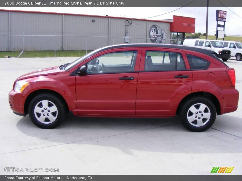 Inferno Red Crystal Pearl / Dark Slate Gray 2008 Dodge Caliber SE