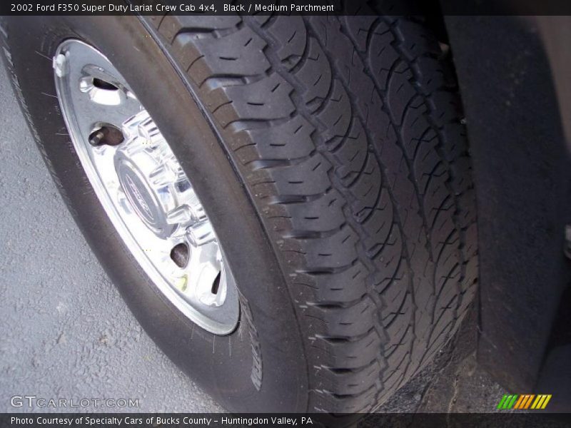 Black / Medium Parchment 2002 Ford F350 Super Duty Lariat Crew Cab 4x4