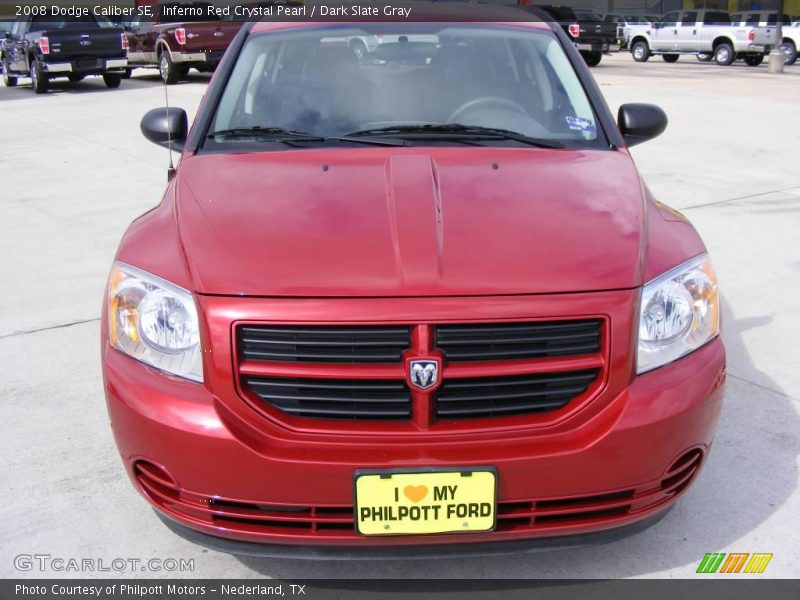Inferno Red Crystal Pearl / Dark Slate Gray 2008 Dodge Caliber SE