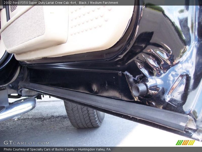 Black / Medium Parchment 2002 Ford F350 Super Duty Lariat Crew Cab 4x4