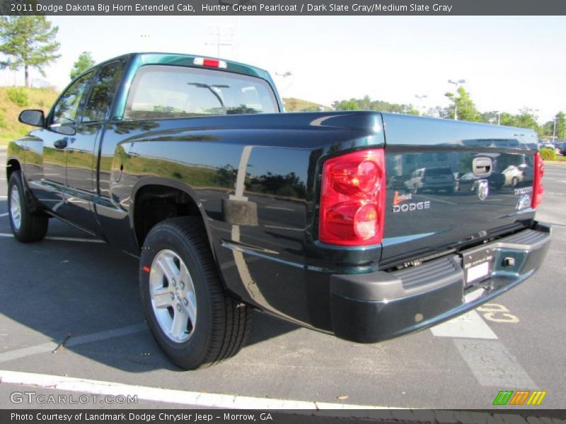 Hunter Green Pearlcoat / Dark Slate Gray/Medium Slate Gray 2011 Dodge Dakota Big Horn Extended Cab