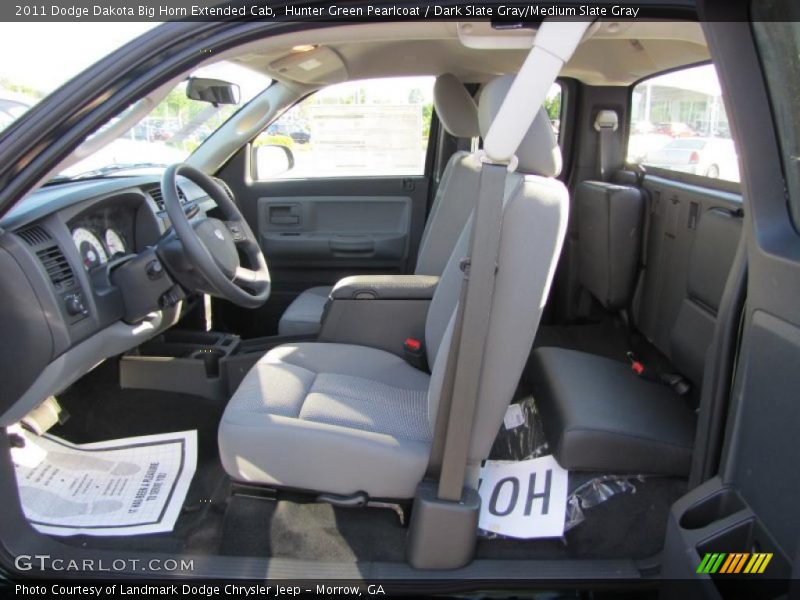 Hunter Green Pearlcoat / Dark Slate Gray/Medium Slate Gray 2011 Dodge Dakota Big Horn Extended Cab