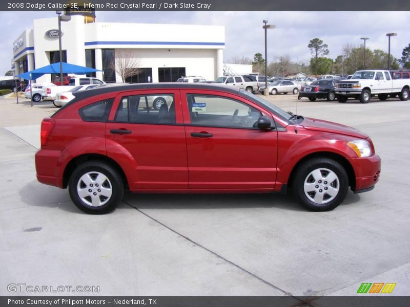 Inferno Red Crystal Pearl / Dark Slate Gray 2008 Dodge Caliber SE