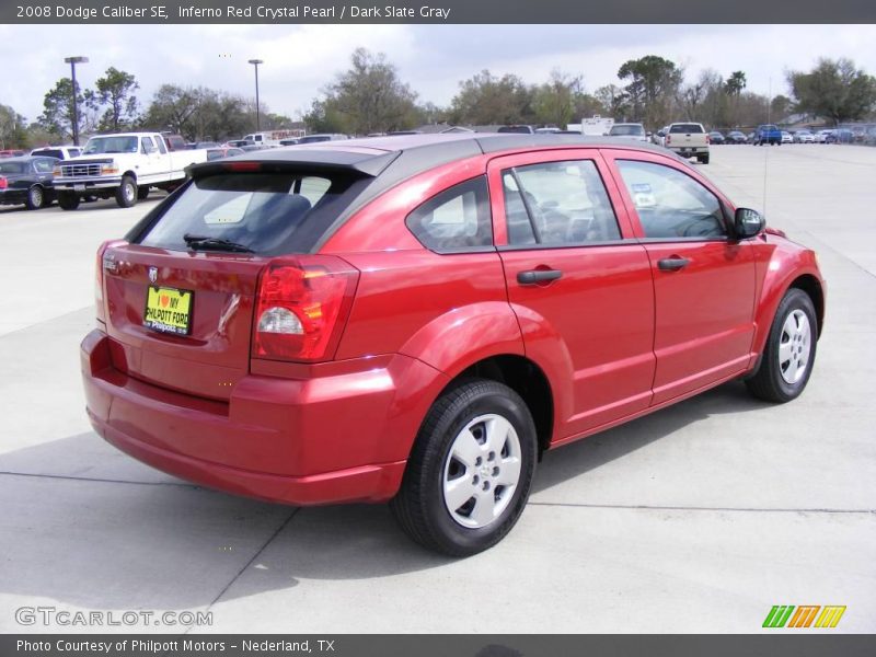 Inferno Red Crystal Pearl / Dark Slate Gray 2008 Dodge Caliber SE