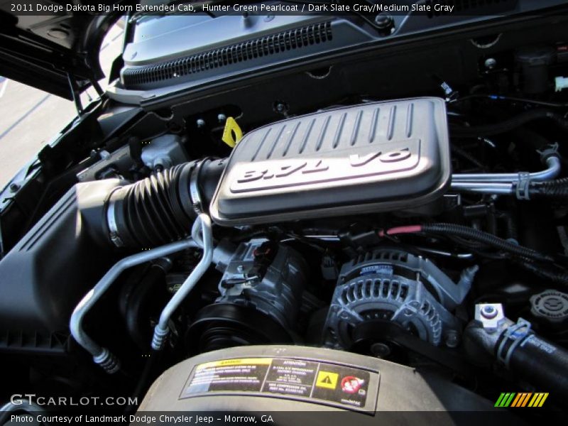 Hunter Green Pearlcoat / Dark Slate Gray/Medium Slate Gray 2011 Dodge Dakota Big Horn Extended Cab