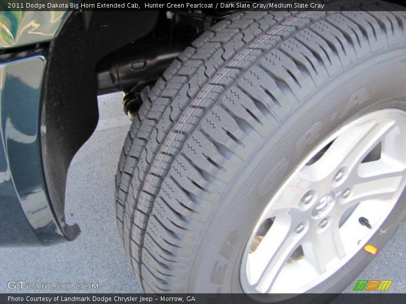 Hunter Green Pearlcoat / Dark Slate Gray/Medium Slate Gray 2011 Dodge Dakota Big Horn Extended Cab