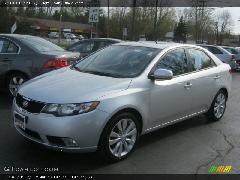 Bright Silver / Black Sport 2010 Kia Forte SX