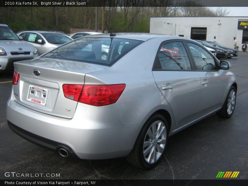Bright Silver / Black Sport 2010 Kia Forte SX