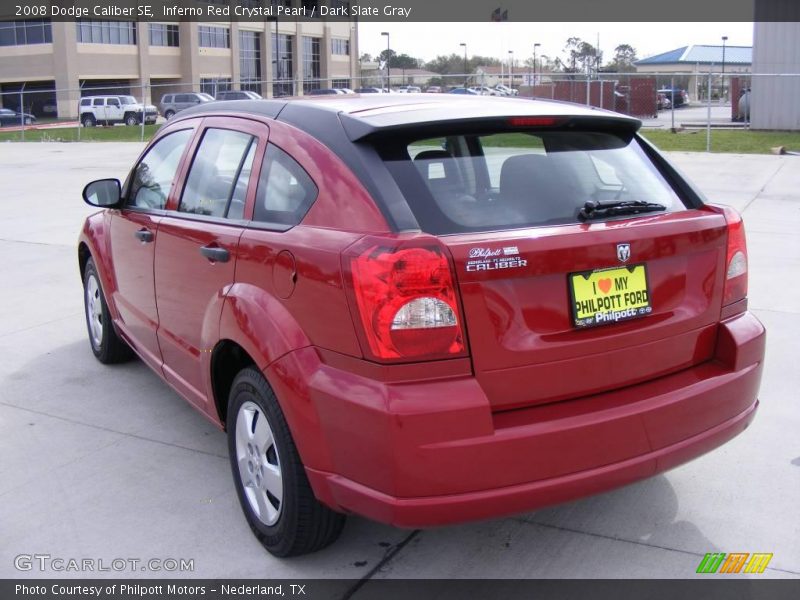 Inferno Red Crystal Pearl / Dark Slate Gray 2008 Dodge Caliber SE