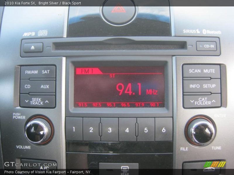 Bright Silver / Black Sport 2010 Kia Forte SX