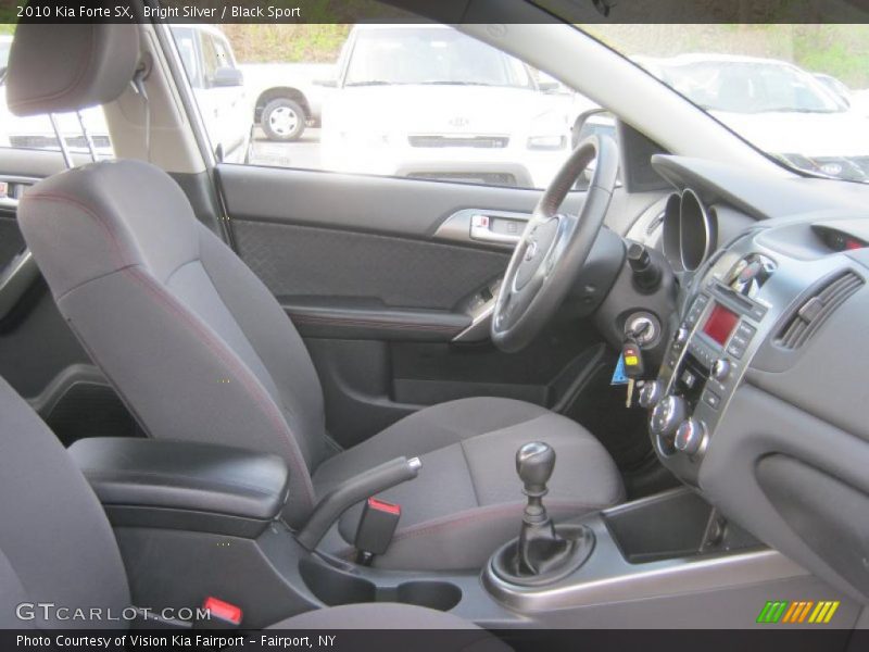 Bright Silver / Black Sport 2010 Kia Forte SX