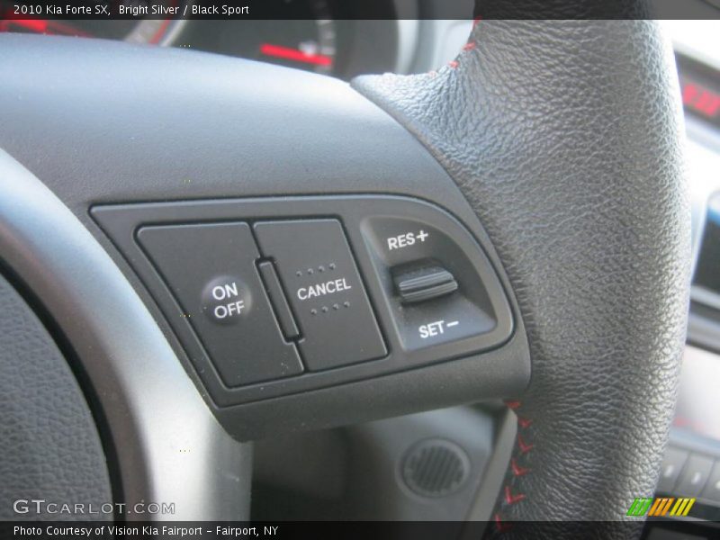 Bright Silver / Black Sport 2010 Kia Forte SX