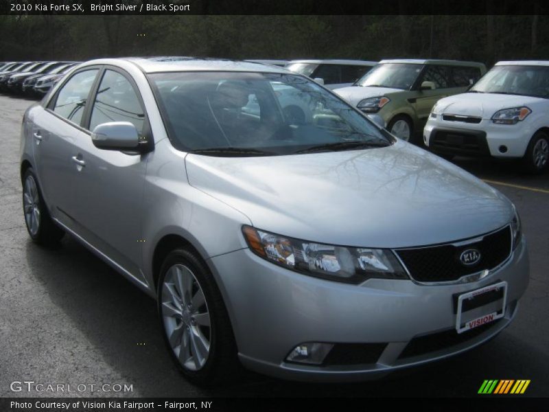 Bright Silver / Black Sport 2010 Kia Forte SX