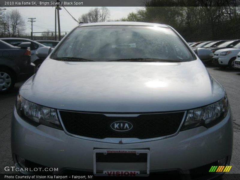 Bright Silver / Black Sport 2010 Kia Forte SX
