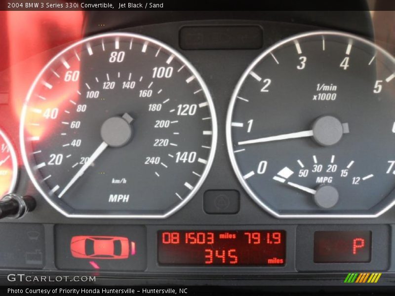 Jet Black / Sand 2004 BMW 3 Series 330i Convertible