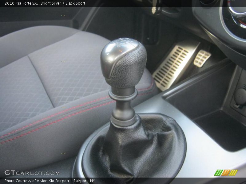 Bright Silver / Black Sport 2010 Kia Forte SX