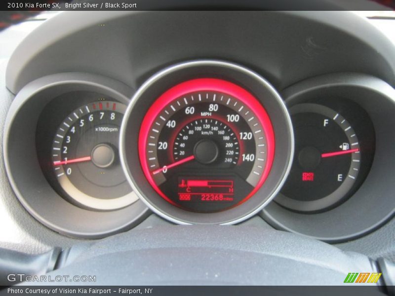 Bright Silver / Black Sport 2010 Kia Forte SX