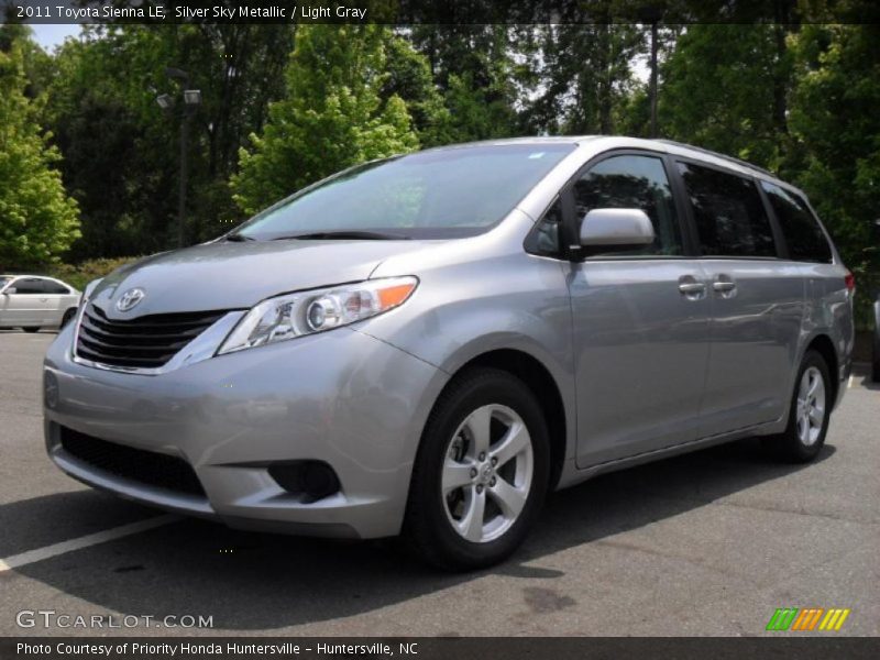 Silver Sky Metallic / Light Gray 2011 Toyota Sienna LE