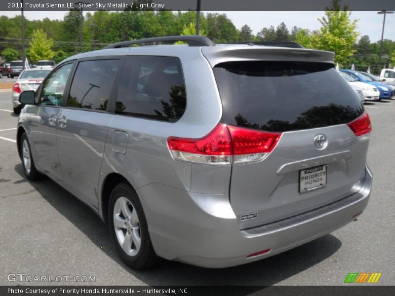 Silver Sky Metallic / Light Gray 2011 Toyota Sienna LE