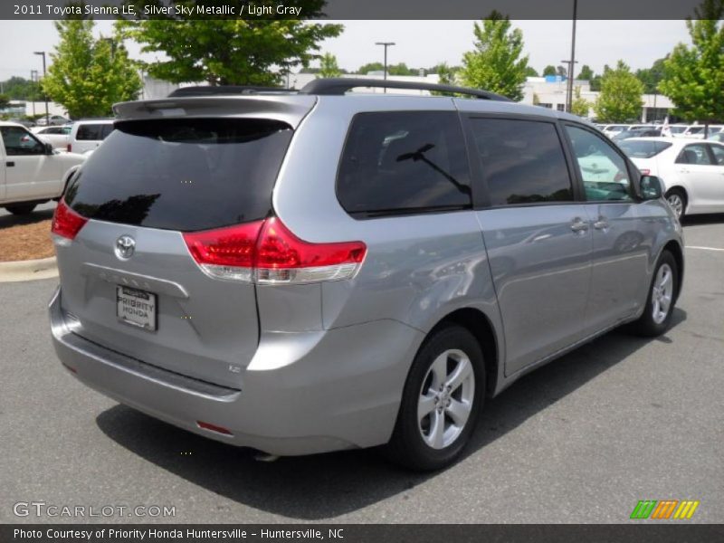 Silver Sky Metallic / Light Gray 2011 Toyota Sienna LE