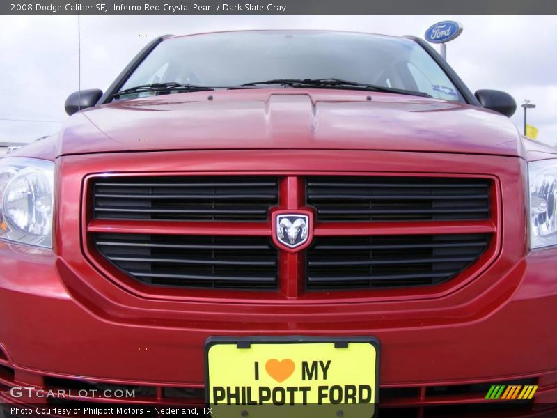 Inferno Red Crystal Pearl / Dark Slate Gray 2008 Dodge Caliber SE