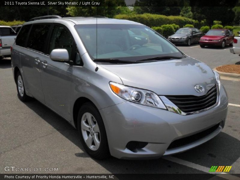 Silver Sky Metallic / Light Gray 2011 Toyota Sienna LE