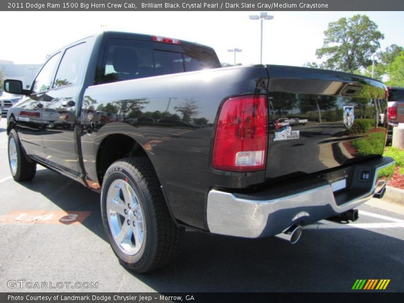 Brilliant Black Crystal Pearl / Dark Slate Gray/Medium Graystone 2011 Dodge Ram 1500 Big Horn Crew Cab