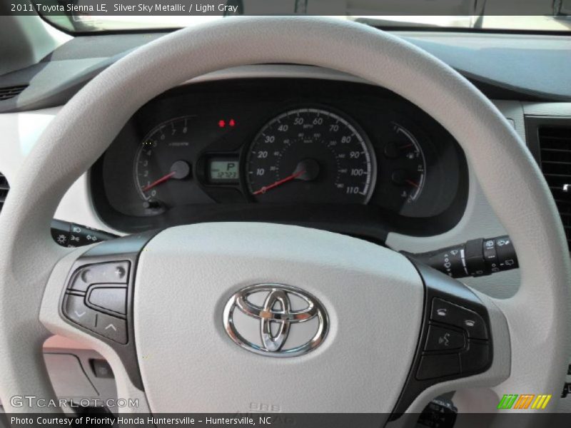 Silver Sky Metallic / Light Gray 2011 Toyota Sienna LE