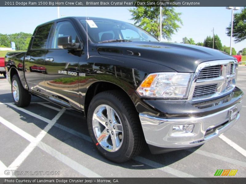 Brilliant Black Crystal Pearl / Dark Slate Gray/Medium Graystone 2011 Dodge Ram 1500 Big Horn Crew Cab