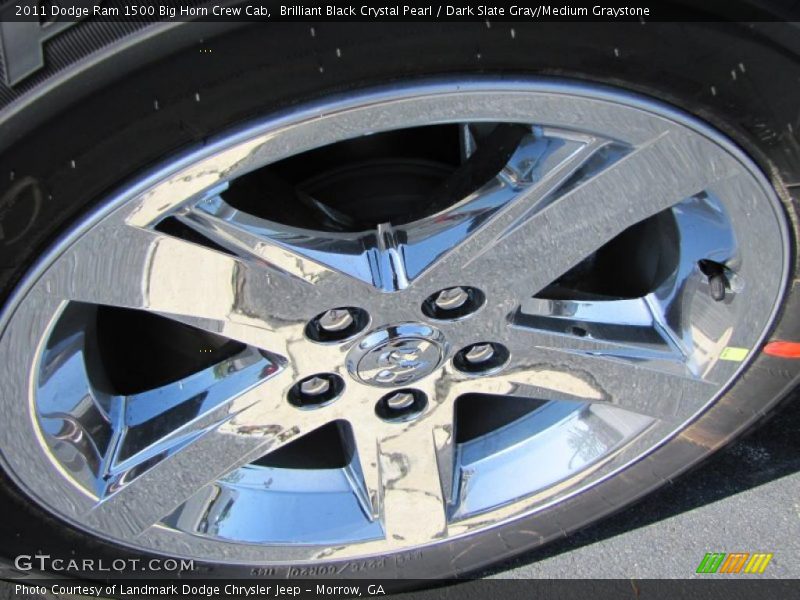 Brilliant Black Crystal Pearl / Dark Slate Gray/Medium Graystone 2011 Dodge Ram 1500 Big Horn Crew Cab