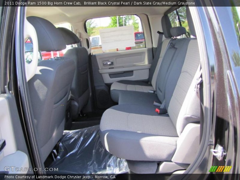 Brilliant Black Crystal Pearl / Dark Slate Gray/Medium Graystone 2011 Dodge Ram 1500 Big Horn Crew Cab