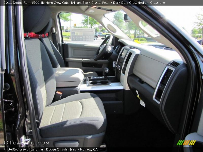 Brilliant Black Crystal Pearl / Dark Slate Gray/Medium Graystone 2011 Dodge Ram 1500 Big Horn Crew Cab