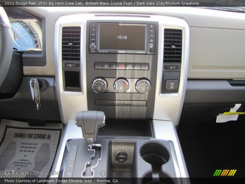 Brilliant Black Crystal Pearl / Dark Slate Gray/Medium Graystone 2011 Dodge Ram 1500 Big Horn Crew Cab