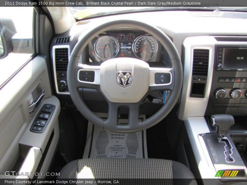 Brilliant Black Crystal Pearl / Dark Slate Gray/Medium Graystone 2011 Dodge Ram 1500 Big Horn Crew Cab