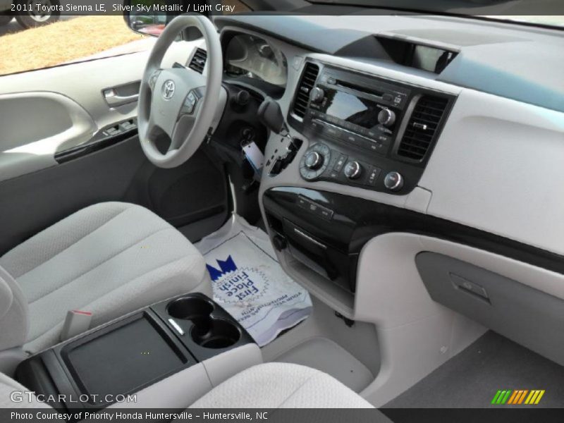 Silver Sky Metallic / Light Gray 2011 Toyota Sienna LE