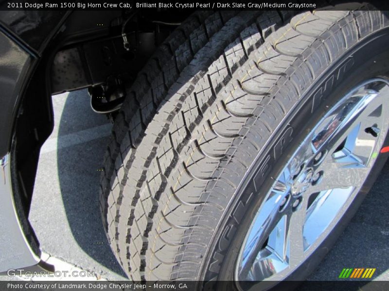 Brilliant Black Crystal Pearl / Dark Slate Gray/Medium Graystone 2011 Dodge Ram 1500 Big Horn Crew Cab