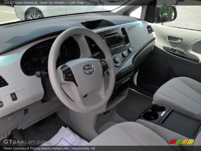 Silver Sky Metallic / Light Gray 2011 Toyota Sienna LE