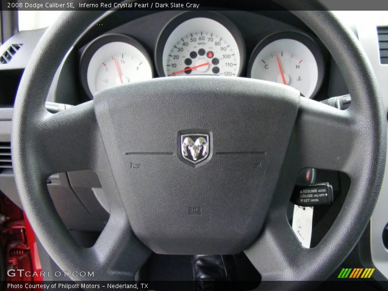Inferno Red Crystal Pearl / Dark Slate Gray 2008 Dodge Caliber SE